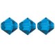 Preciosa MC Bicone 3mm beads Capri blue 60310